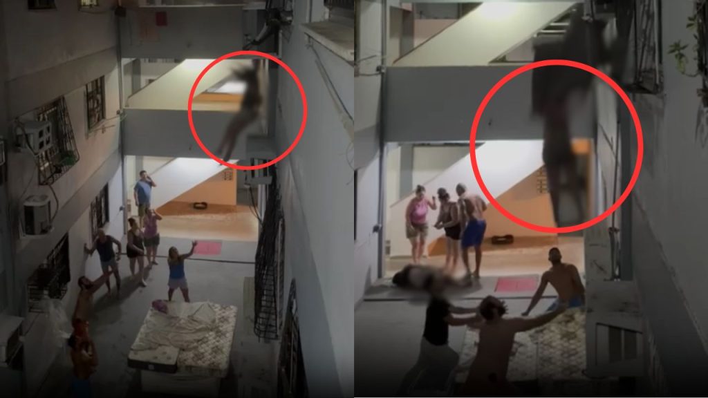 Mulheres se jogam de prédio em chamas para se salvar em Manaus
