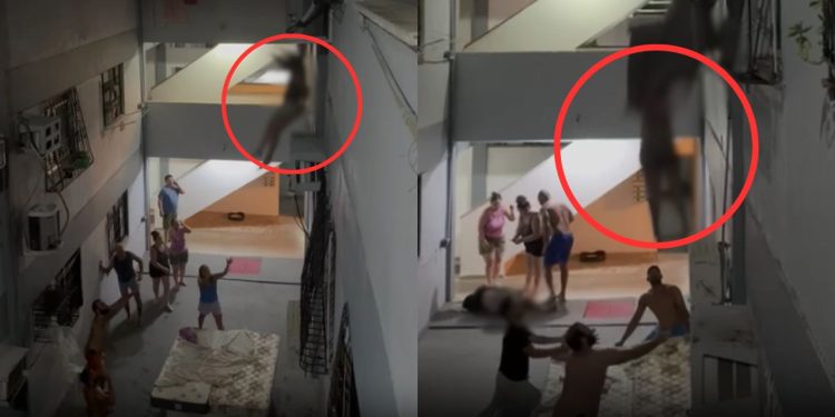 Mulheres se jogam de prédio em chamas para se salvar em Manaus