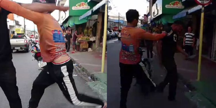 No Alvorada, passageiro e mototaxista vão pra p0rrada por conta de pagamento