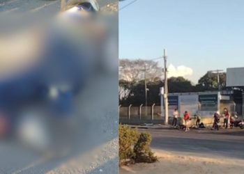 Fratura exposta: S10 atinge motociclista no Distrito e o deixa gravemente ferido; veja