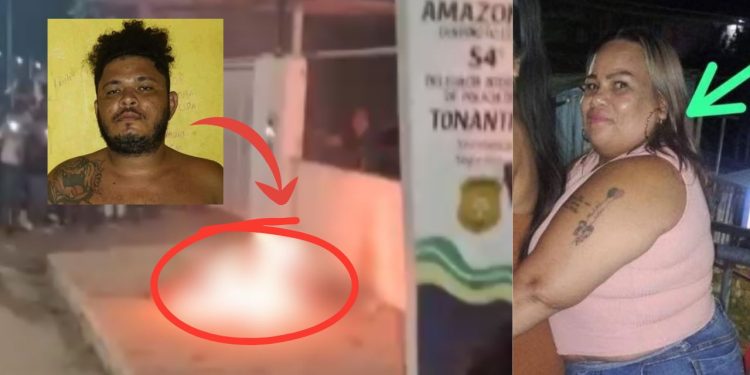 Preso queimado vivo matou a esposa a facadas e feriu a enteada de 8 anos em Tonantins