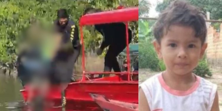 Canoa afunda e criança de 3 anos acaba morrendo afogada em Iranduba