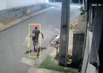 Homem do saco aparece em vídeo chocante furtando hidrômetro no bairro Flores