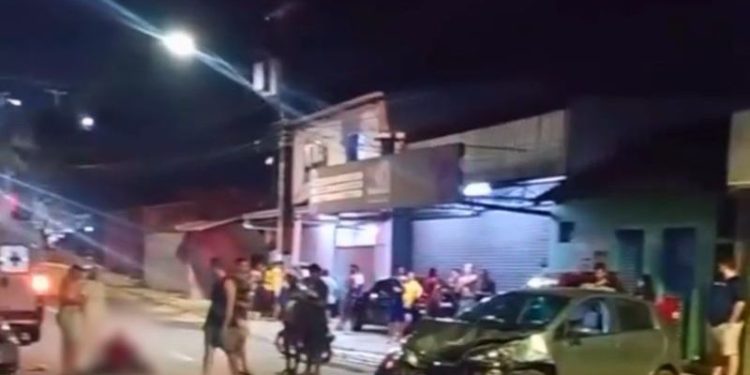 Bebeu todas e atropelou um motociclista; vítima ficou gravemente ferida. Veja o vídeo