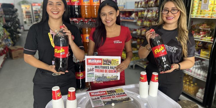 Mercadinho Viana promovendo FLESH COLA