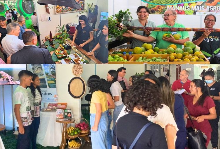 A exemplo da primeira edição realizada em 2023, a iniciativa proporcionará um ambiente de interação entre produtores, investidores, compradores e instituições de apoio como forma de contribuir para o fortalecimento de diversas cadeias produtivas da região (Fotomontagem: colaboração de Emilly Souza/Suframa - Fotos: Divulgação/Suframa)
