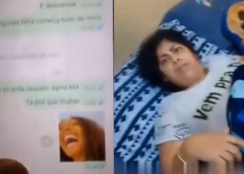 "Mandando buc3t4": Marido aproveita sono da esposa, pega o celular dela e descobre 'galha'; VÍDEO