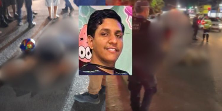 Motociclista morre em Manaus após carro subir em canteiro e atingi-lo