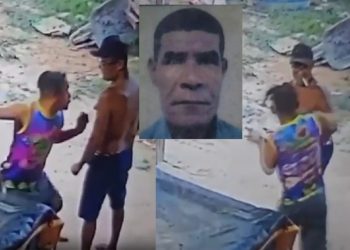 Veja o momento que homem mata idoso com facada em bar de Presidente Figueiredo