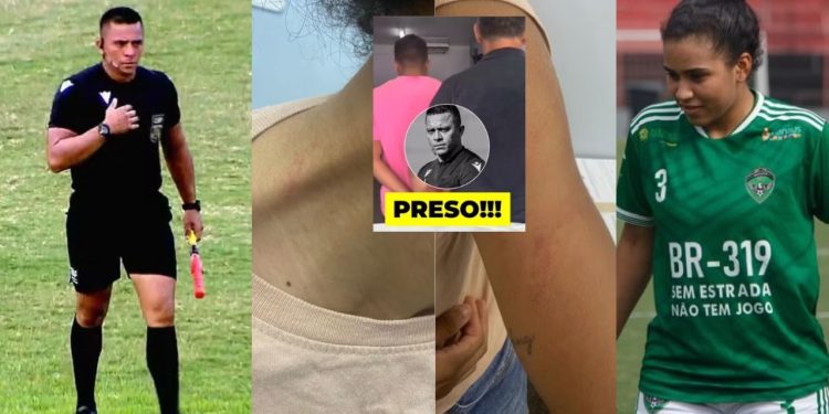 Escândalo no futebol amazonense faz árbitro ser preso por dar socos e tapas em jogadora