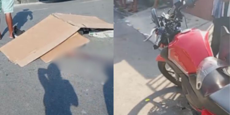 No cruzamento, motociclista de 22 anos morre atropelado por ônibus em Manaus