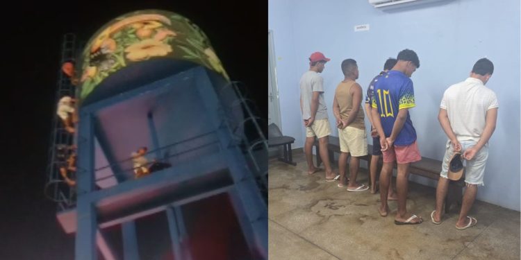 Vídeo: Jovens são flagrados ‘cagand0’ em caixa d’agua de uso comunitário em Manacapuru
