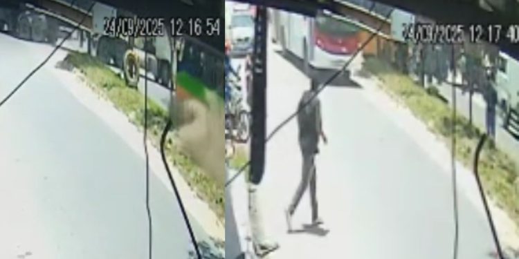 Veja o momento da colisão do Amarelinho e caçamba que deixou cerca de 20 feridos em Manaus