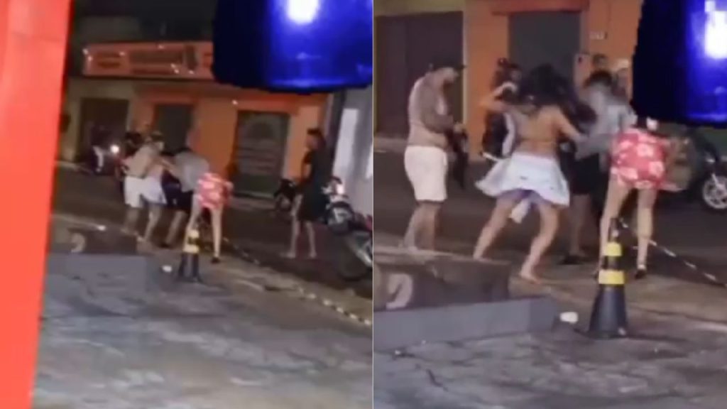 "É muito chifre": grupo de pessoas resolvem desavença na 'porrada' em Tefé; VÍDEO
