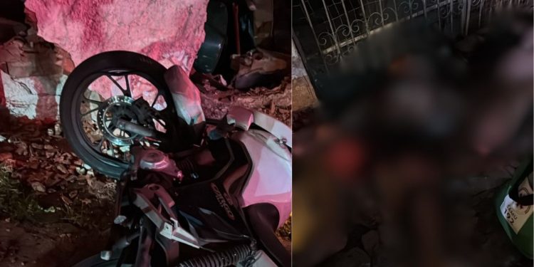 Fuga após assalto termina em morte e destruição de muro no Alvorada