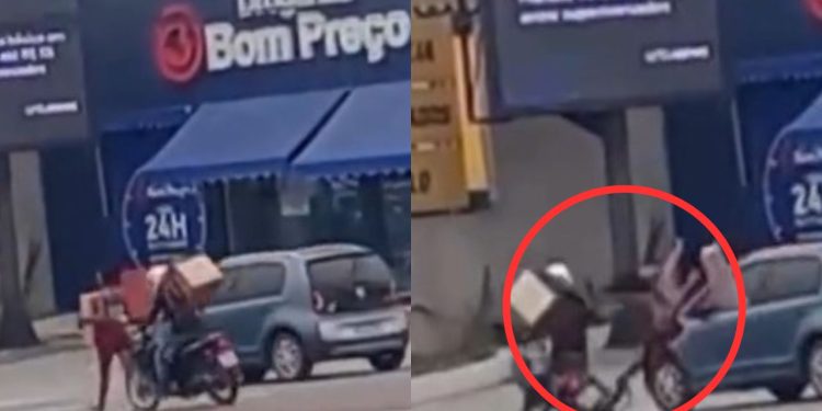 "Eu gravei": veja o momento que mulher é atropelada na Torquato Tapajós