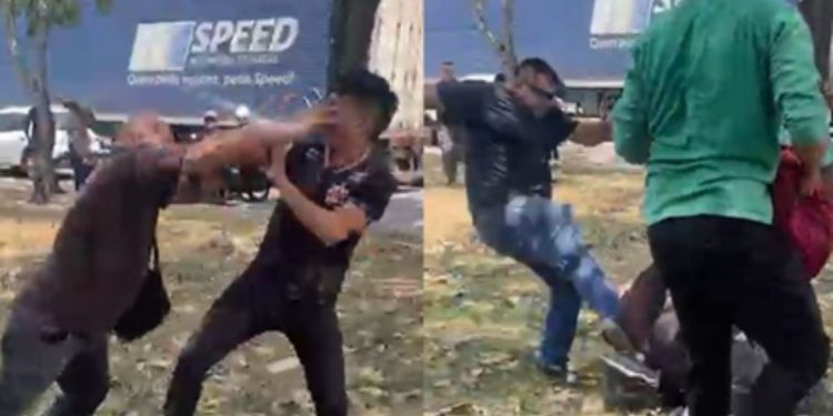 Vídeo: Durante grave, motorista é agredido com socos na Compensa