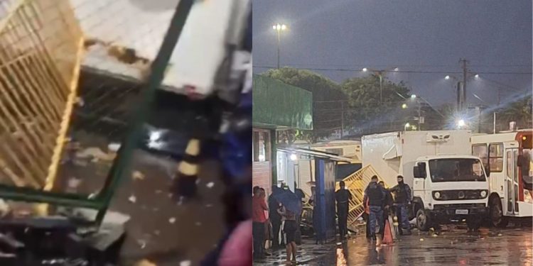 "Vagabundo bêbado": Caminhão atinge muro no T3 e derruba motos