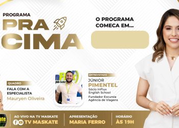 Fundador da Excursia Júnior Pimentel no programa Pra Cima
