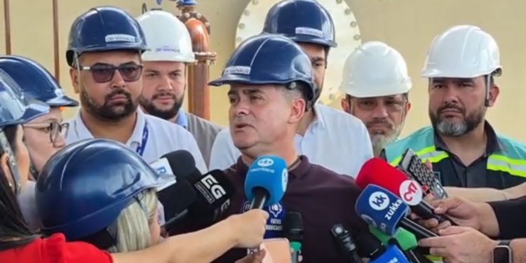 Vistoria na Estação de Tratamento de Esgoto Raiz