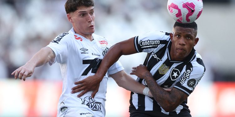 Botafogo e Santos empatam em partida pelo Brasileirão