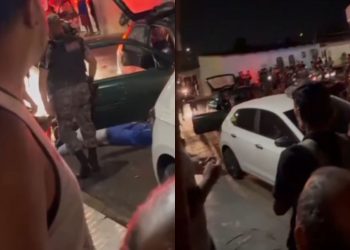 Perseguição policial termina em acidente e dois presos. VEJA O VÍDEO