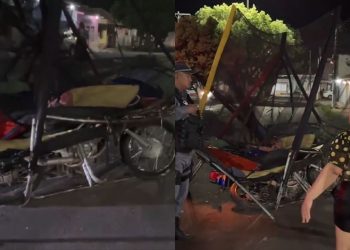 Bêbado em alta velocidade atinge pula-pula com mãe e bebê no interior do Amazonas