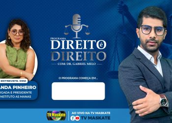 Dr. Gabriel Melo recebe a advogada Amanda Pinheiro no programa Direito é Direito
