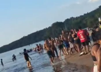 Vídeo mostra ataque de piranhas e banhistas feridos. VEJA