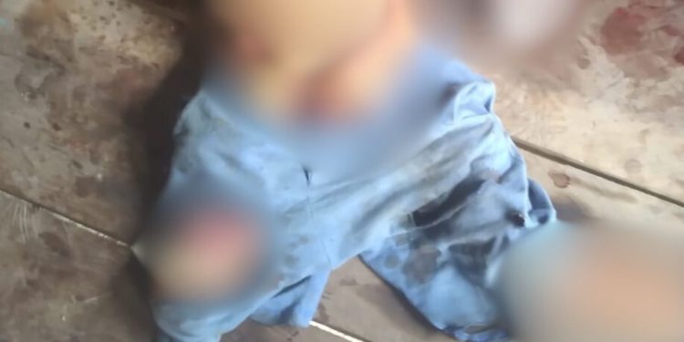 IMAGEM FORTE: Crianças indígenas são esquart3jadas pelo irmão no Amazonas