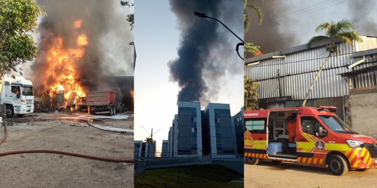 Madrugada de fogo: oficina é consumida por chamas na zona oeste de Manaus