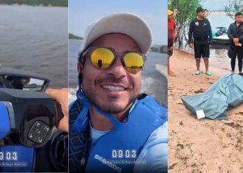 Antes de morrer afogado em Iranduba, homem gravou vídeo sorrindo no jet ski: “Que saudade”; vídeo