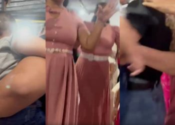 “Demônio das trevas”: mulher invade culto em Manaus cobra pensão de pastor casado; VÍDEO