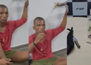 Após entrar com faca na linha 650, homem é preso e se defende: 'tinha comido carne com farinha'