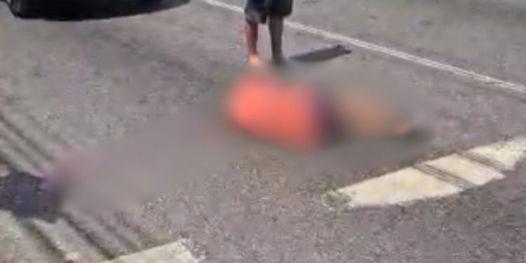 Ao travessar na faixa, idoso fica ferido ao ser atropelado na avenida Rodrigo Otávio