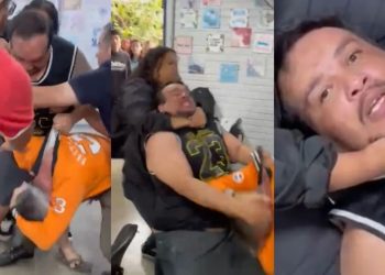 Vídeo: Pai invade escola e espanca professor que mandou aluna desligar o celular na sala
