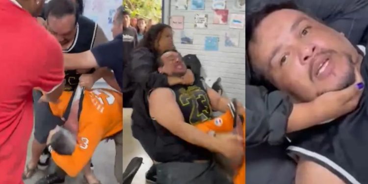 Vídeo: Pai invade escola e espanca professor que mandou aluna desligar o celular na sala