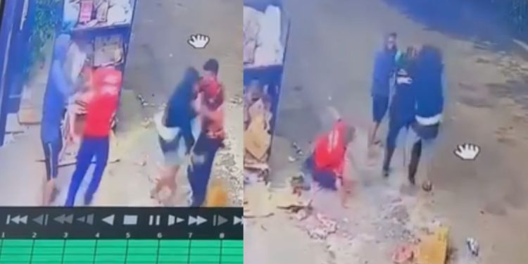 Vídeo: Durante assalto, bandidos são socos e coronhadas em empresário e funcionário no AM