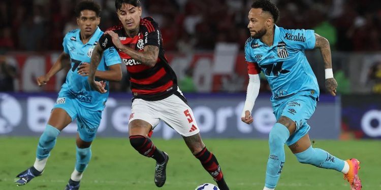 Flamengo vence Santos por 3 a 2 e esquenta a briga pelo título