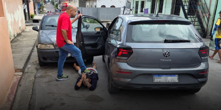 VÍDEO. Tiroteiro entre policiais e pilantras acaba em bandido preso