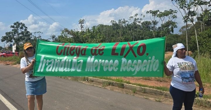 IRANDUBA DIZ NÃO AO LIXÃO! – Moradores protestam na estrada