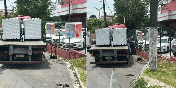 Perdeu o controle e veículo colidiu contra muro de supermercado