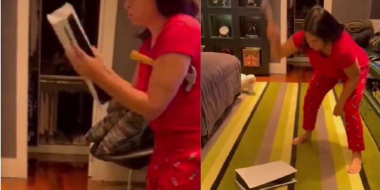 Vídeo: Mãe destrói PS5 do filho a marteladas após ser chamada de “velha e filha da put4”