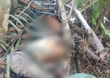 No Tarumã, corpo de homem é achado com sinais de tortura e objeto no 'toba'