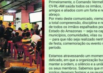 Toque de recolher atribuído ao CV preocupa moradores e comerciantes em Manaus