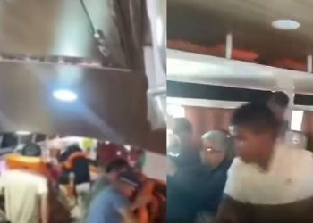 Passageiros entram em pânico após água invadir lancha durante mau tempo no Amazonas