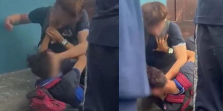 “Separa, separa”: Alunos são filmados trocando socos no Centro de Manaus