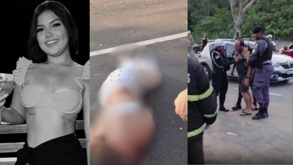 Vídeo mostra pai desolado ao reconhecer filha morta no acidente da avenida do Turismo