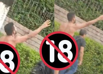 Veja: Do jeito que veio ao mundo, homem é flagrado correndo pela avenida Mário Ypiranga