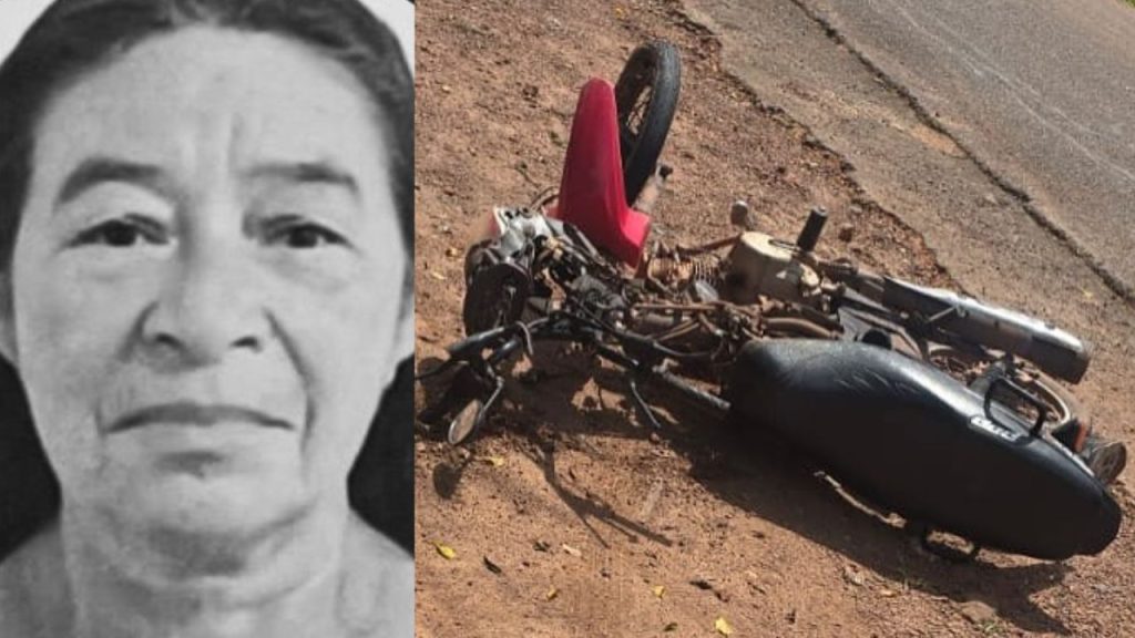 Colisão entre carro e moto deixa idosa morta e filho ferido em Presidente Figueiredo